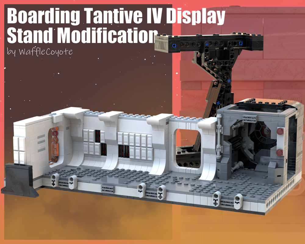 Lego Boarding Tantive IV Display Stand Modification