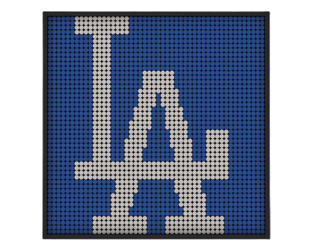 Lego MLB Art - Los Angeles Dodgers