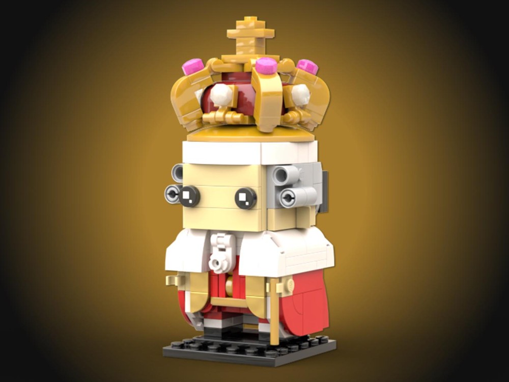Lego King George III Brickheadz (From Hamilton)