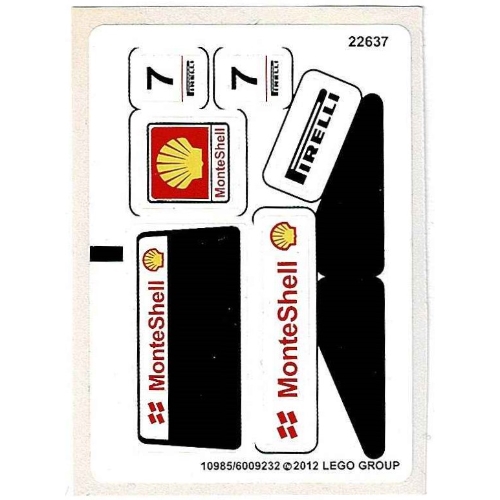 Lego Sticker Sheet for Set 30192-1 / [No Color/Any Color]
