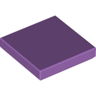 Lego Tile 2 x 2 with Groove / Medium Lavender