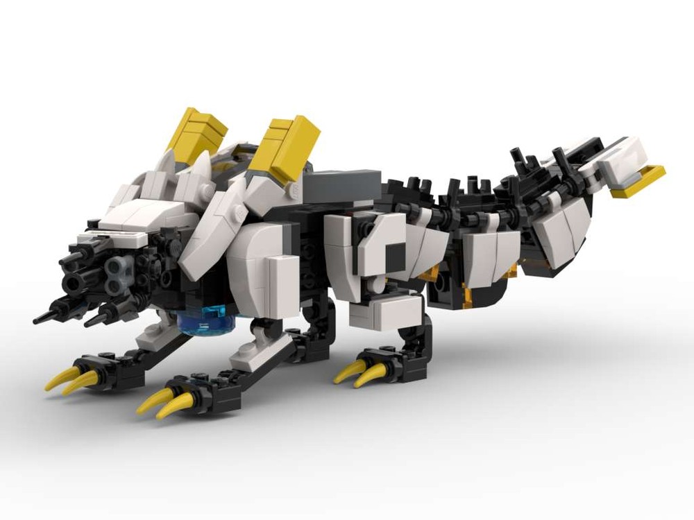 Lego Spikesnout and Apex Spikesnout from Horizon Forbidden West