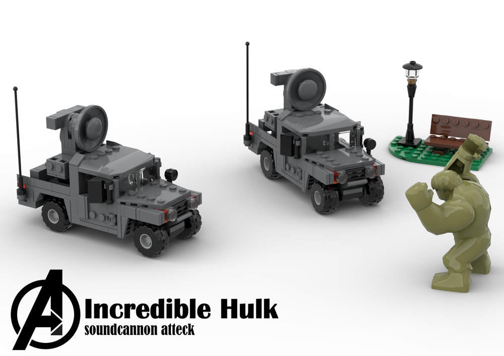 Lego incredible Hulk! Soundcannon Atteck!