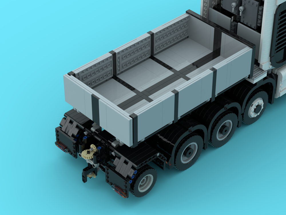 Lego Extended container for 10x4 Mercedes actros 4163 truck