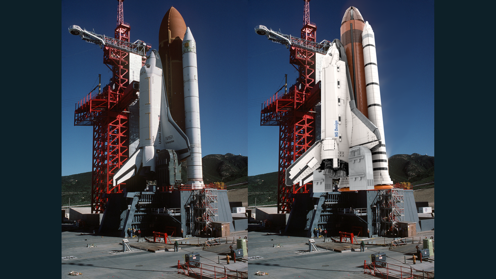 Lego Space Shuttle Discovery 10283 Upgrade Tank and Booster dark orange version