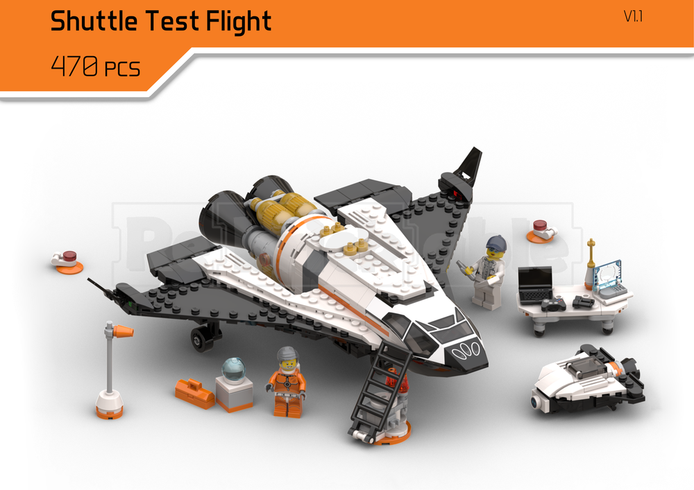 Lego Mars Mission - Shuttle Test Flight