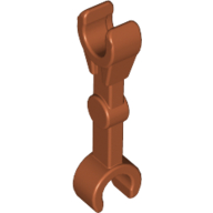 Lego Arm Mechanical Straight (Droid) [2 Clips at 90°] / Dark Orange
