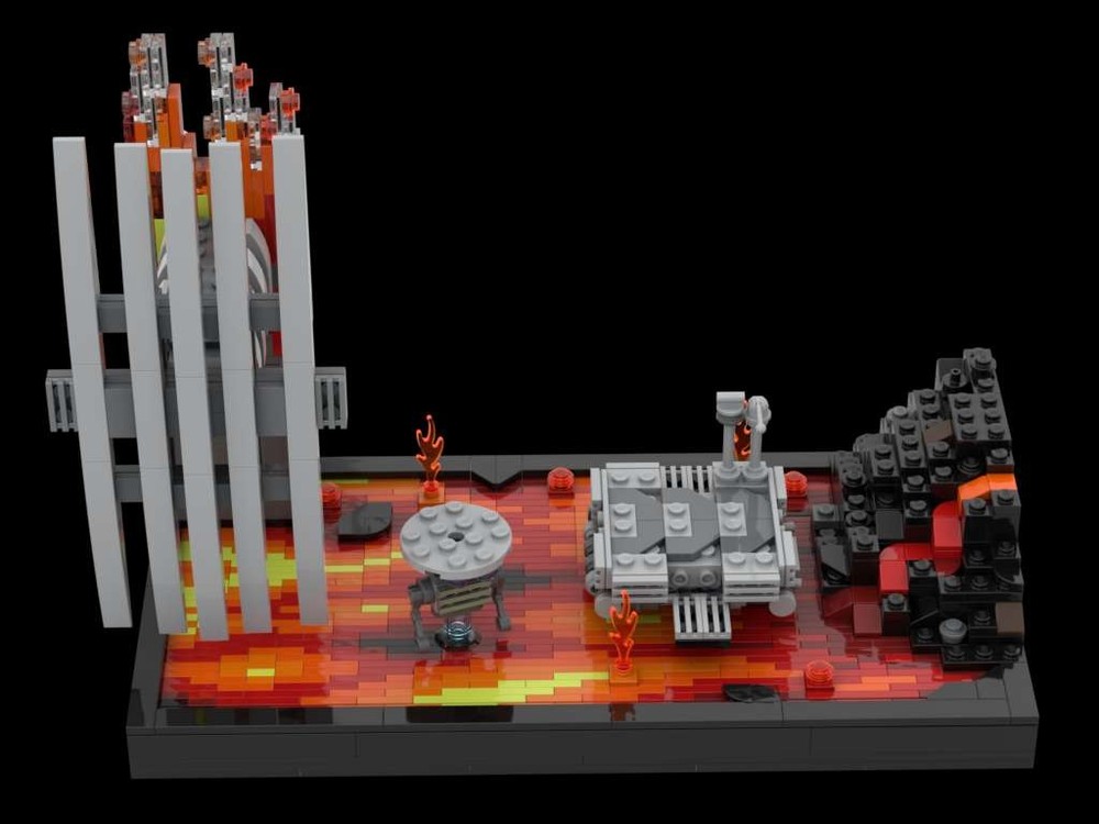 Lego Mustafar Battle MOC INSTRUCTIONS
