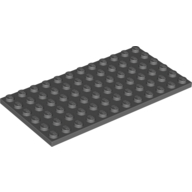 Lego Plate 6 x 12 / Dark Bluish Gray