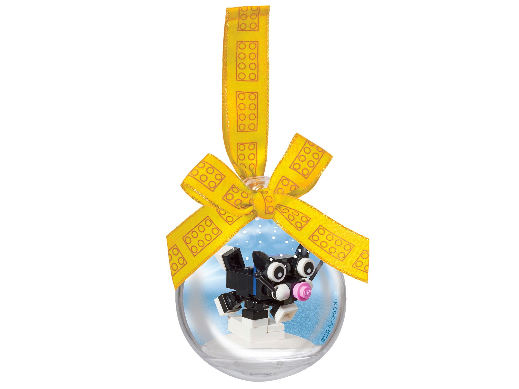 Lego Christmas Cat Ornament