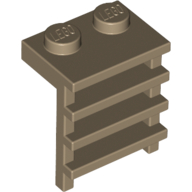 Lego Plate Special 1 x 2 with Ladder / Dark Tan
