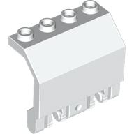 Lego Hinge Panel 2 x 4 x 3 1/3 Locking Dual 2 Fingers / White