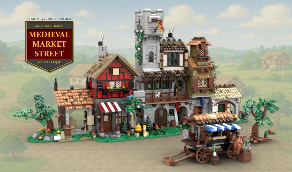 Lego Medieval Market Street