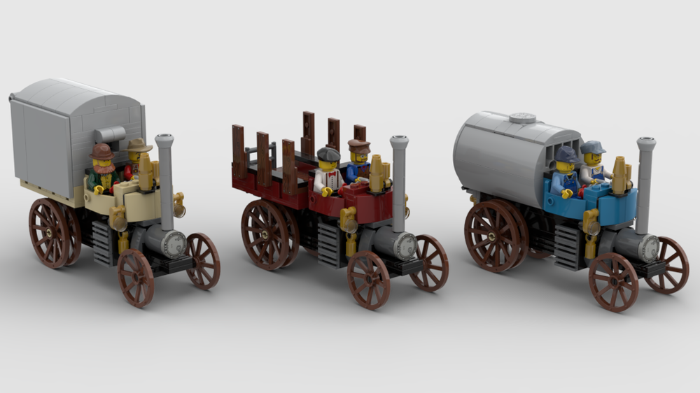 Lego Steam Wagons