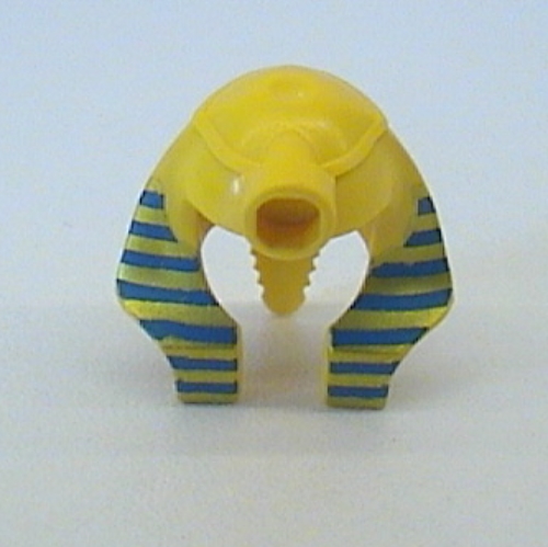 Lego Headdress Mummy [Type 1] with Blue and Gold Stripes Print / Yellow