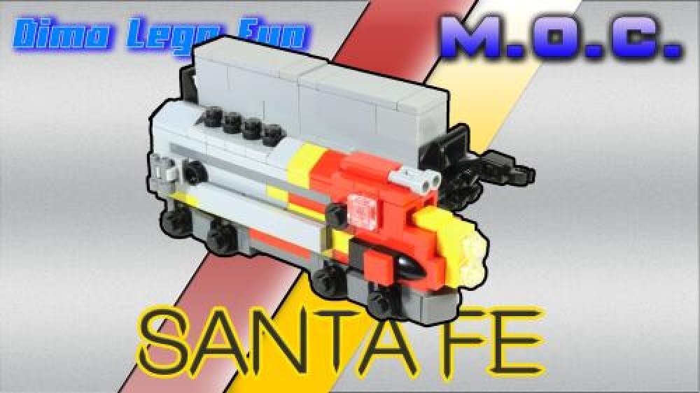 Lego Mini Diesel Train Santa Fe