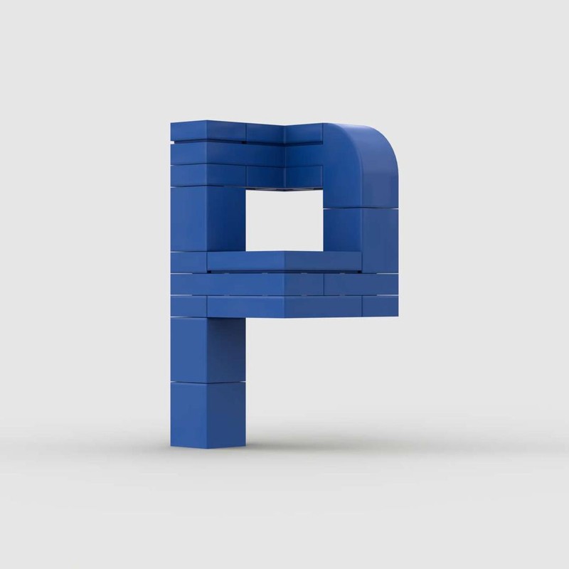 Lego 3D Letter P 3x3x5
