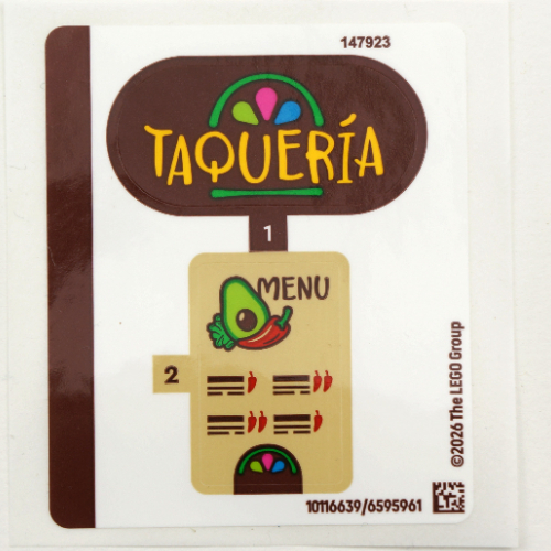 Lego Sticker Sheet for Set 40907-1