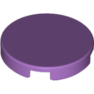 Lego Tile Round 2 x 2 with Bottom Stud Holder / Medium Lavender