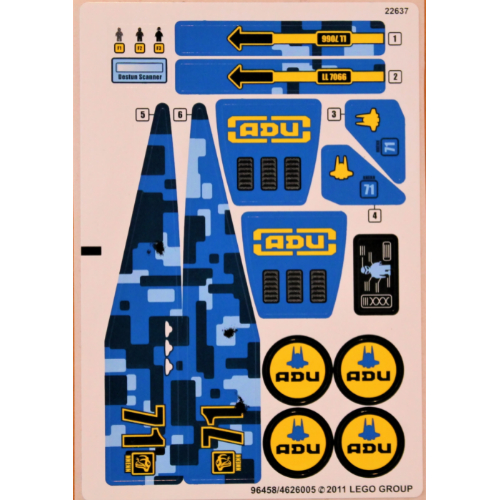 Lego Sticker Sheet 2 for Set 7066-1 / [No Color/Any Color]