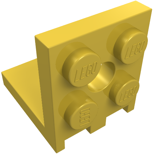 Lego Bracket 2 x 2 - 2 x 2 / Yellow
