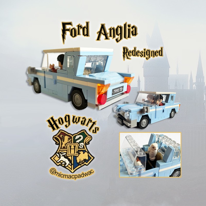 Lego Flying Ford Anglia redesign