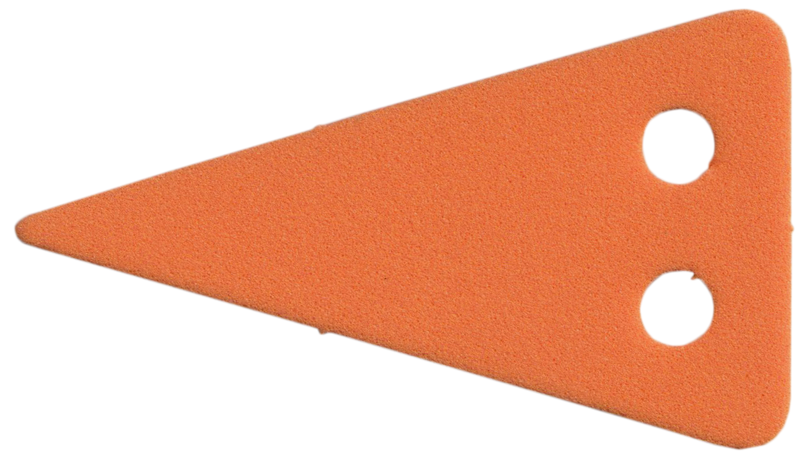 Lego Scala Foam For Set 3148-1, Flag Triangular / Orange