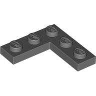 Lego Plate 3 x 3 Corner / Dark Bluish Gray