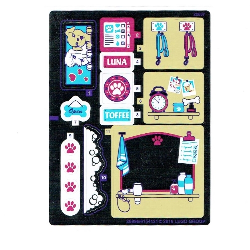 Lego Sticker Sheet for Set 41124-1 / [No Color/Any Color]