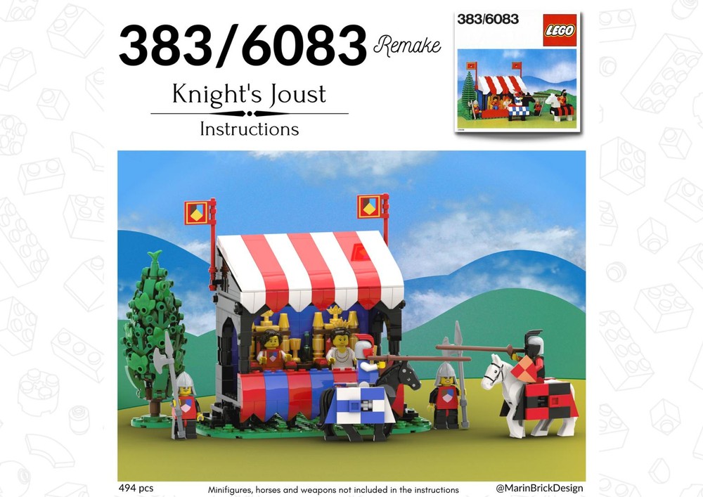 Lego 383/6083 - Knight's Joust Remake - LEGO CASTLE MOC