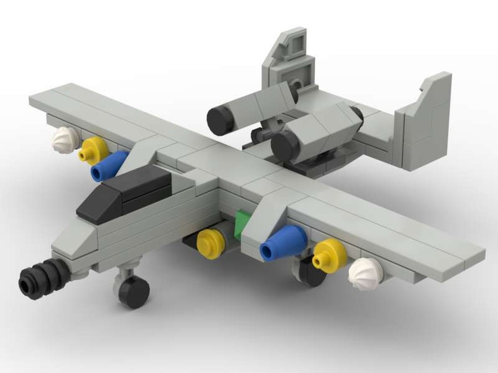 Lego A-10 Thunderbolt ("Warthog") mini v8 [Remastered]