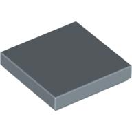 Lego Tile 2 x 2 with Groove / Sand Blue