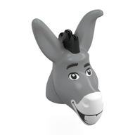 Lego Animal, Head, Donkey with Black Mane pattern, White Nose, Black Eyebrows print