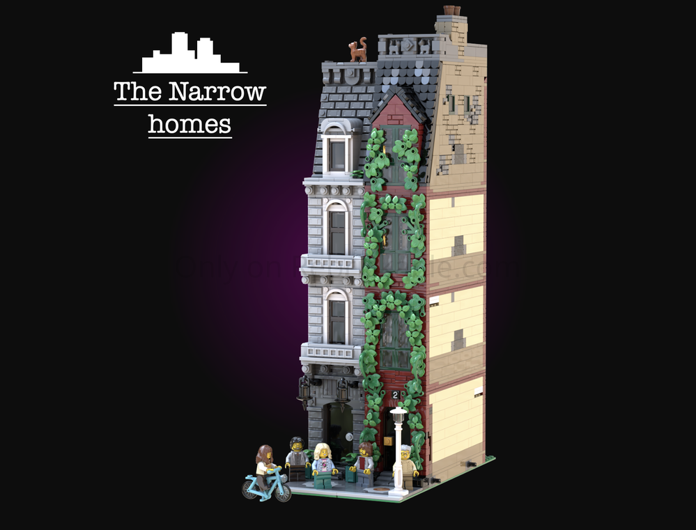 Lego The Narrow homes - Modular building