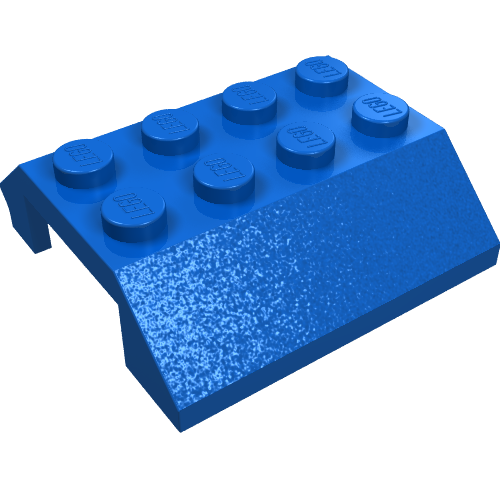 Lego Slope 45° 4 x 4 Double with Hinge / Blue