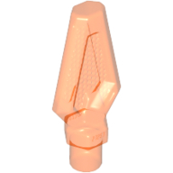Lego Weapon Pike / Spear Tip with Bar / Trans-Neon Orange