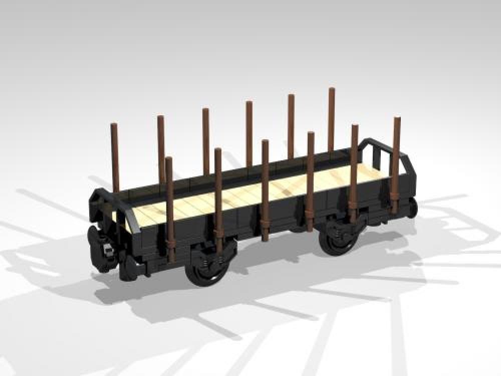 Lego 4-Wheel Stake / Stanchion Wagon