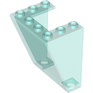 Lego Windscreen 3 x 4 x 4 Inverted / Trans-Light Blue