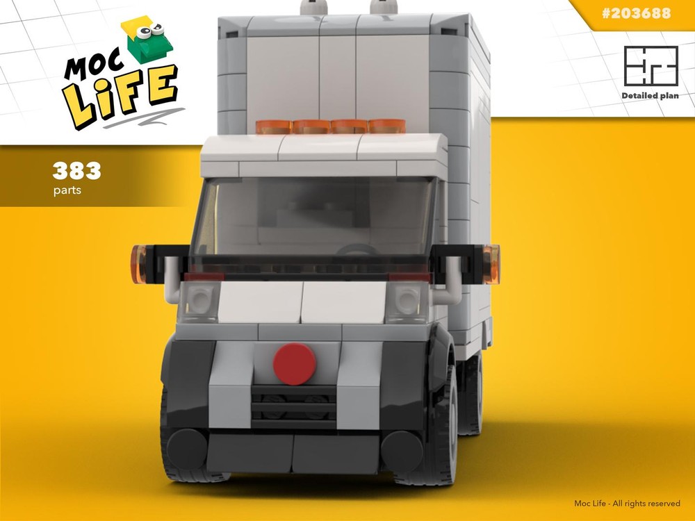Lego Fiat Ducato cube