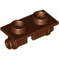 Lego Hinge Brick 1 x 2 Top Plate Thin / Reddish Brown