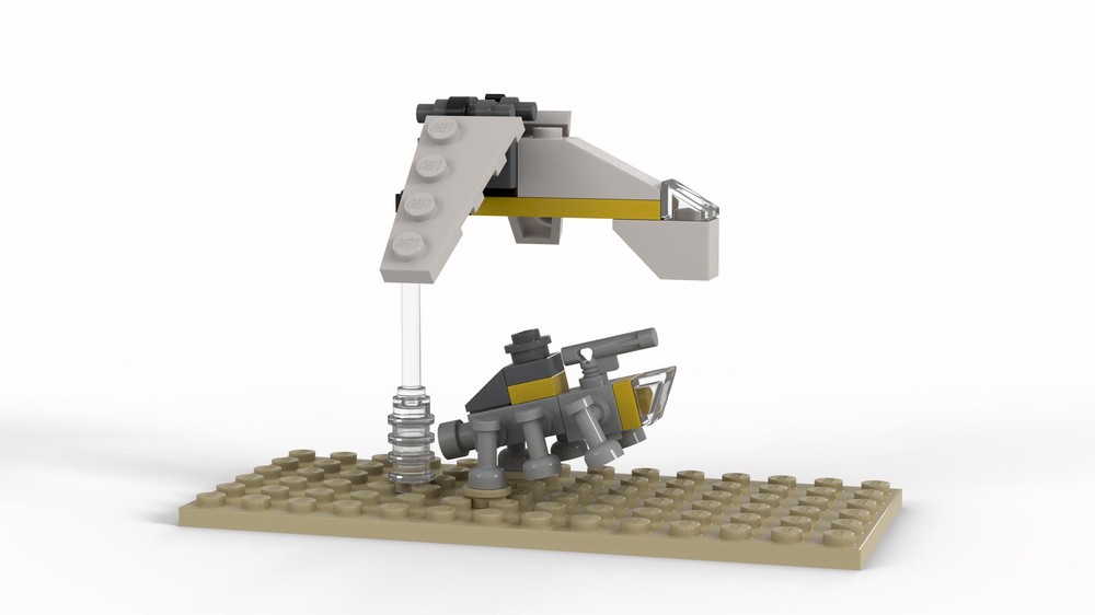 Lego Mini Republic Dropship and mini AT-TE