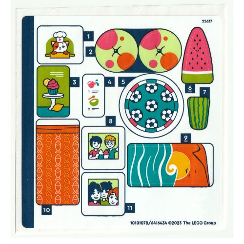 Lego Sticker Sheet for Set 41754-1