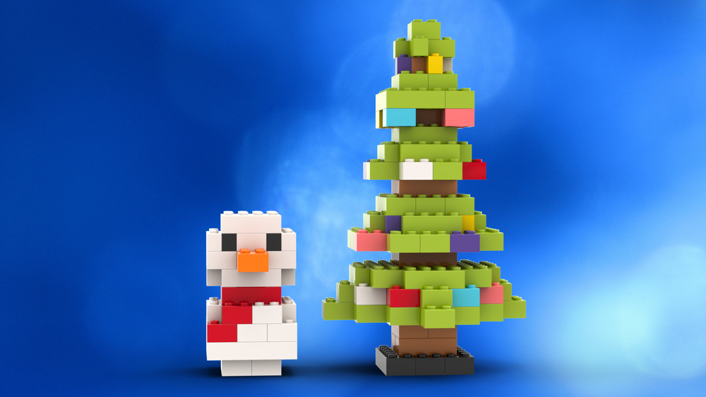 Lego 11030 Snowman and Christmas tree