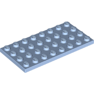 Lego Plate 4 x 8 / Bright Light Blue