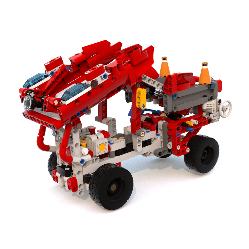 Lego GBC 34 Tilt Lift Workshop Module - 42075 C Model Building Instructions