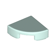 Lego Tile Round 1 x 1 Quarter / Light Aqua