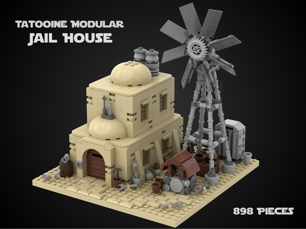 Lego Tatooine Modular Building - Jail House / Windmill