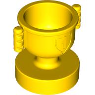 Lego Duplo Trophy Cup with Number 1 in Shield - Closed Handles, Shallow Notches