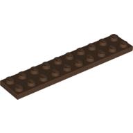 Lego Plate 2 x 10 / Brown