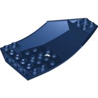 Lego Brick Wedged, Curved Inverted 10 x 6 x 2 Cockpit / Dark Blue